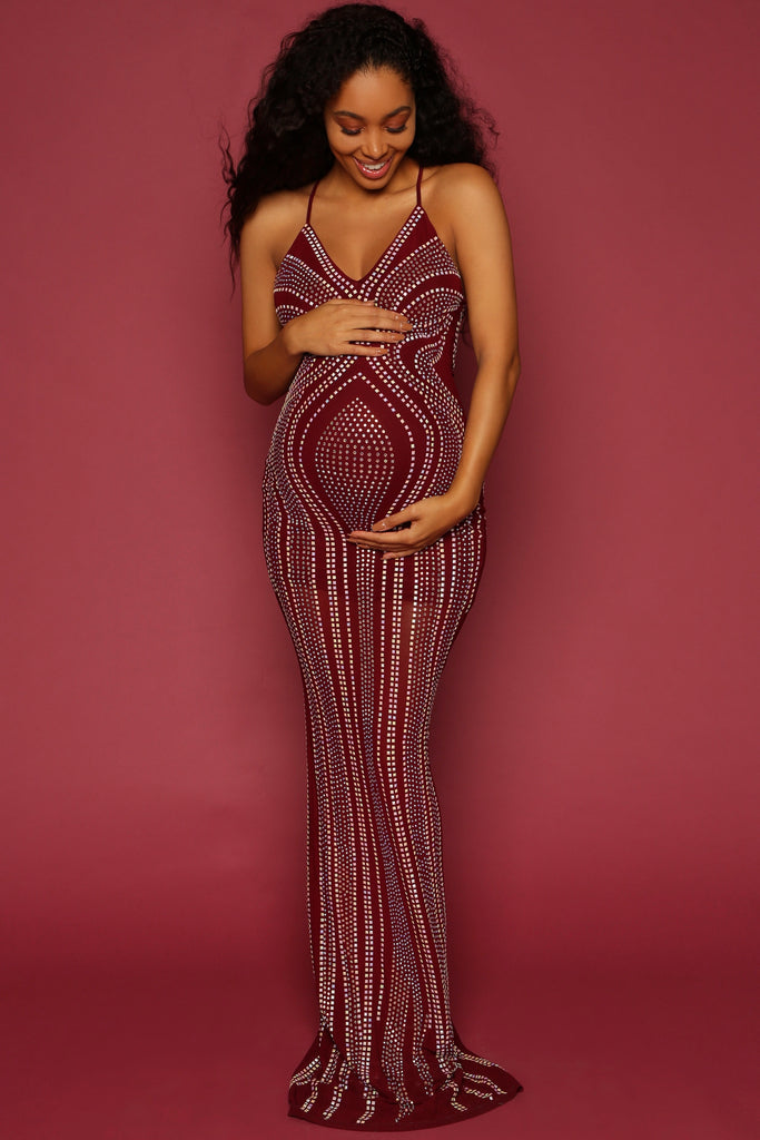 Alanna Studded Gown - Sample Sale