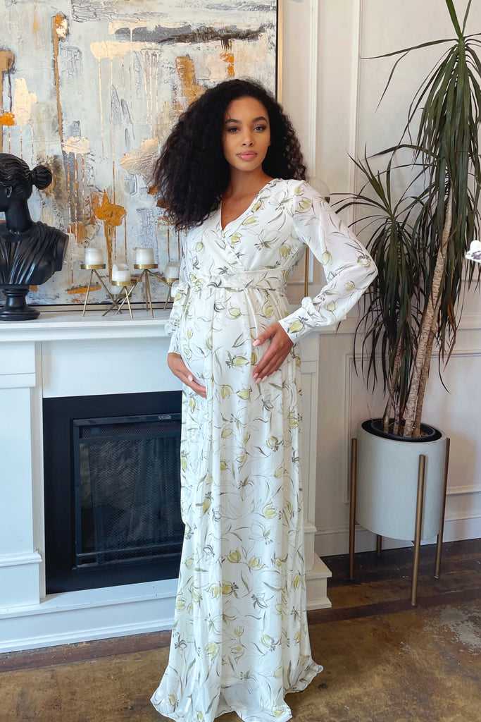 Grace Maternity Wrap Gown