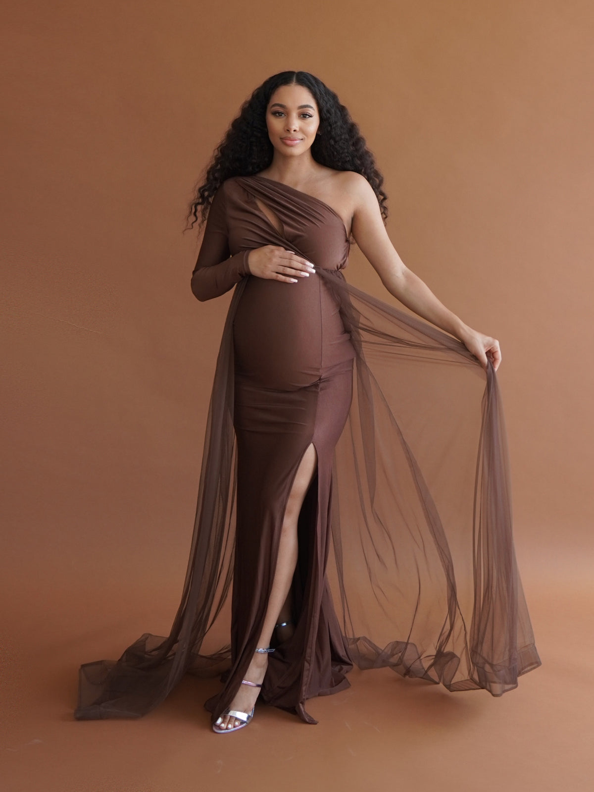 Brown Maternity Gowns Chic Bump Club Brown Maternity Gowns Chic Bump Club