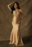 Luxury Maternity Gold Gown