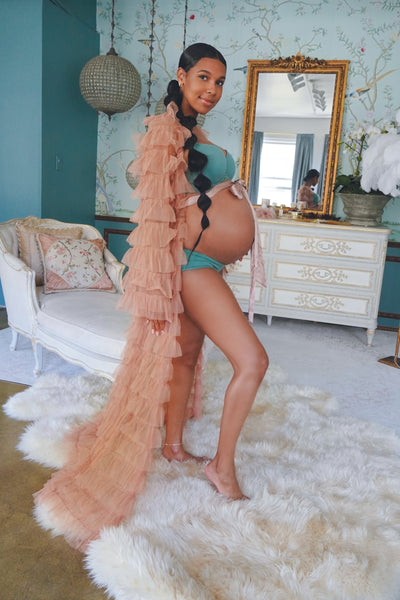 Tulle Maternity Robe