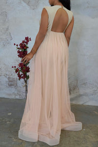 Isabella Gown - (With Rose Tulle)