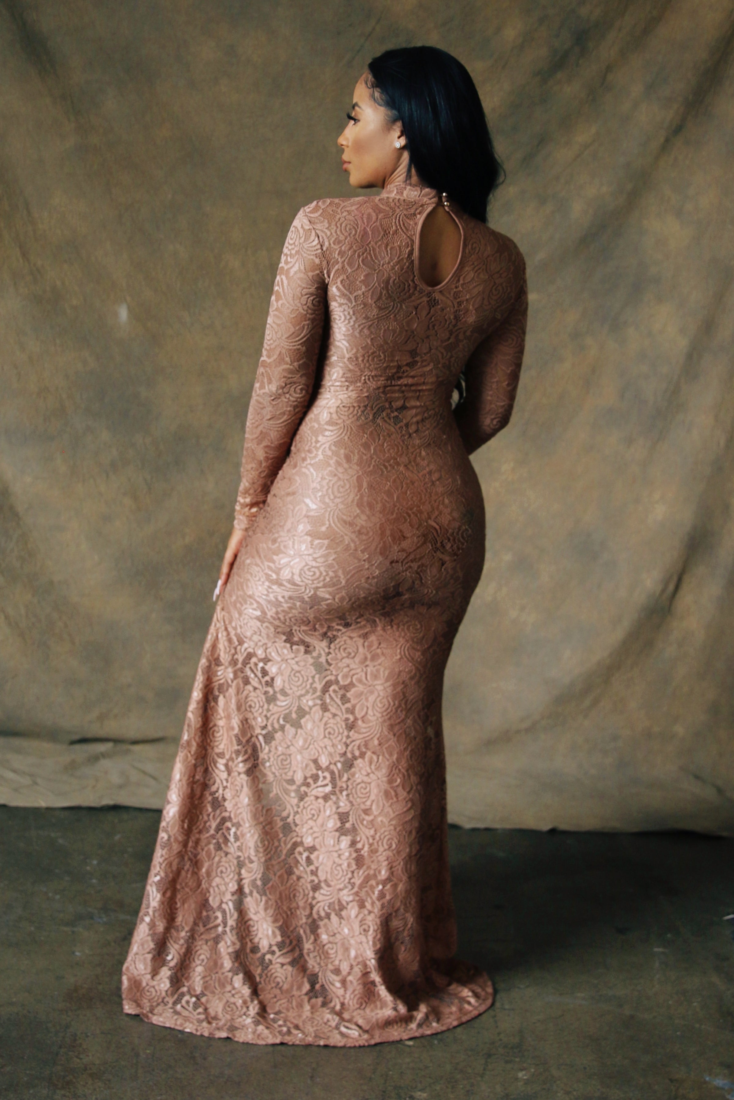 Lace Maternity Dress Medium / Sand Lace Maternity Dress Medium / Sand