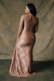 Luxury Maternity Gold Gown