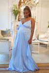 Maternity wrap gown