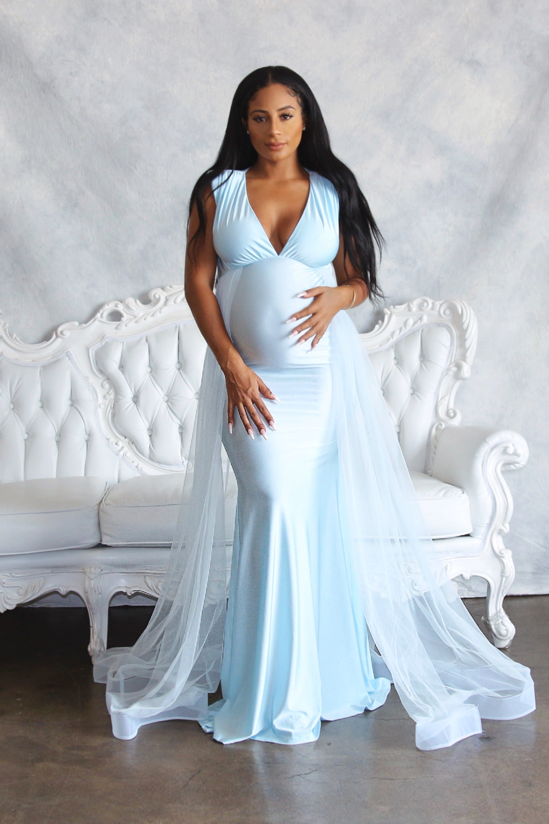 Isabella Tulle Maternity Gown