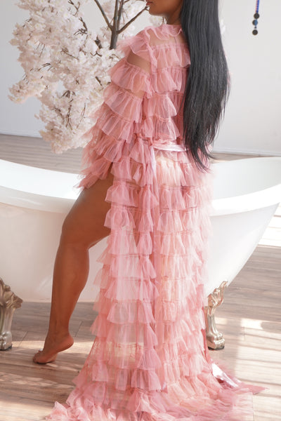 Pink Tulle Robe