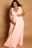 Pink baby shower gown, Maternity, Pregnant Guest dress