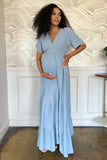 Blue Bohemian Baby shower gown