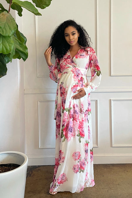 Monroe Lilac Maternity Gown