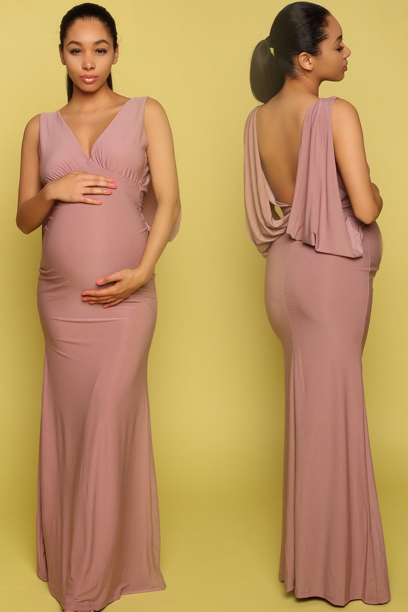 Jolie White Maternity Gown