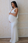 Jolie White Maternity Gown