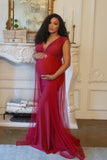 Red Tulle Baby shower gown 